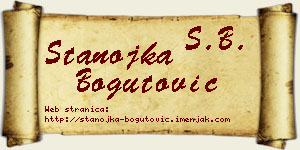 Stanojka Bogutović vizit kartica
